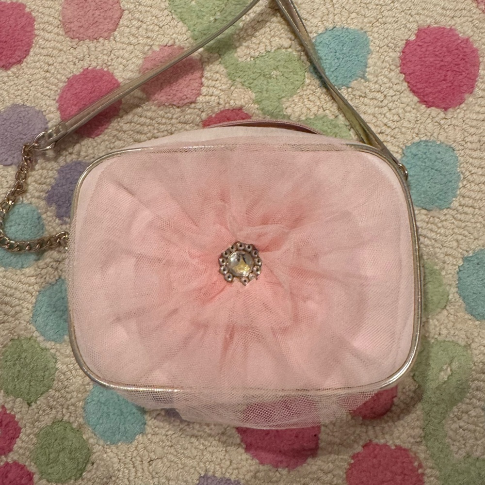Elegant Pink Floral Girls Clutch